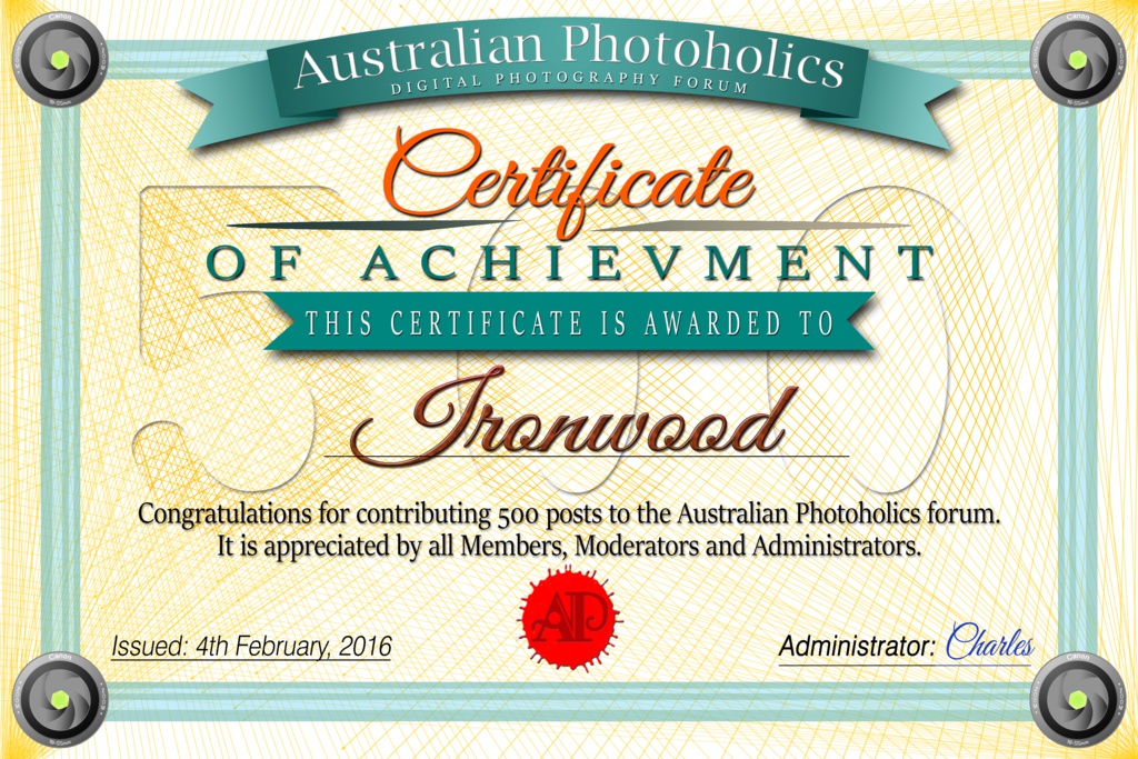 Click image for larger version

Name:	Certificate for POSTS-500-Ironwood - Small.jpg
Views:	34
Size:	417.2 KB
ID:	419619